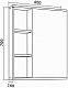 Grossman Зеркальный шкаф Форта 60 темный дуб – картинка-6